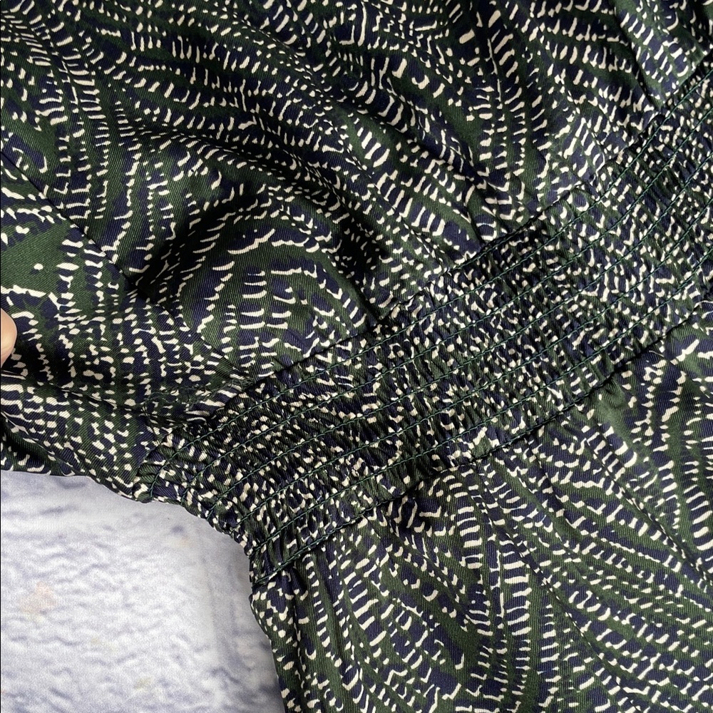 Chic Green Patterned Romper - image 4